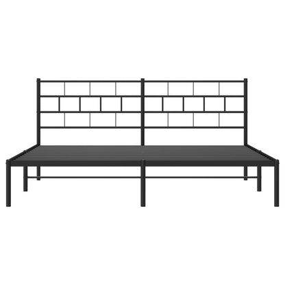 Metal Bed Frame Without Mattress 183X203 Cm King