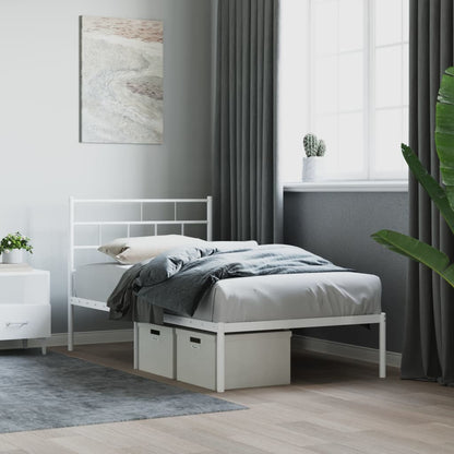 Metal Bed Frame Without Mattress 183X203 Cm King