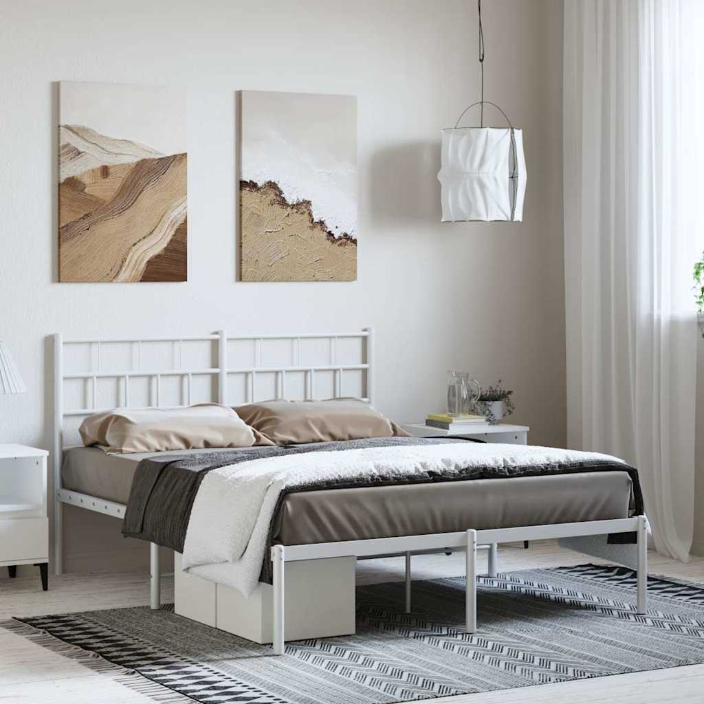Metal Bed Frame Without Mattress 183X203 Cm King