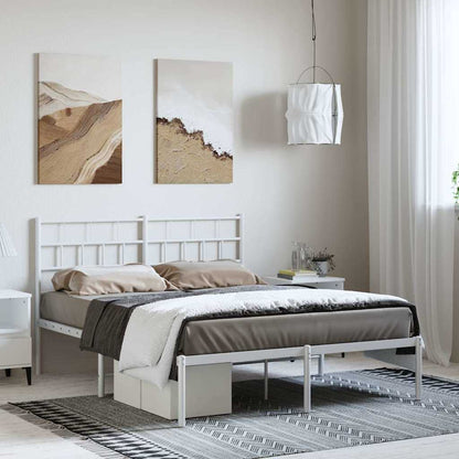 Metal Bed Frame Without Mattress 183X203 Cm King