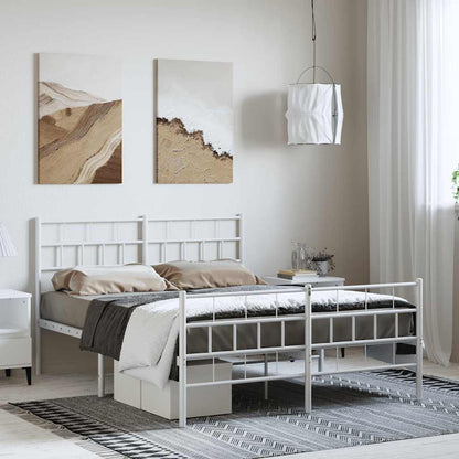 Metal Bed Frame Without Mattress 183X203 Cm King