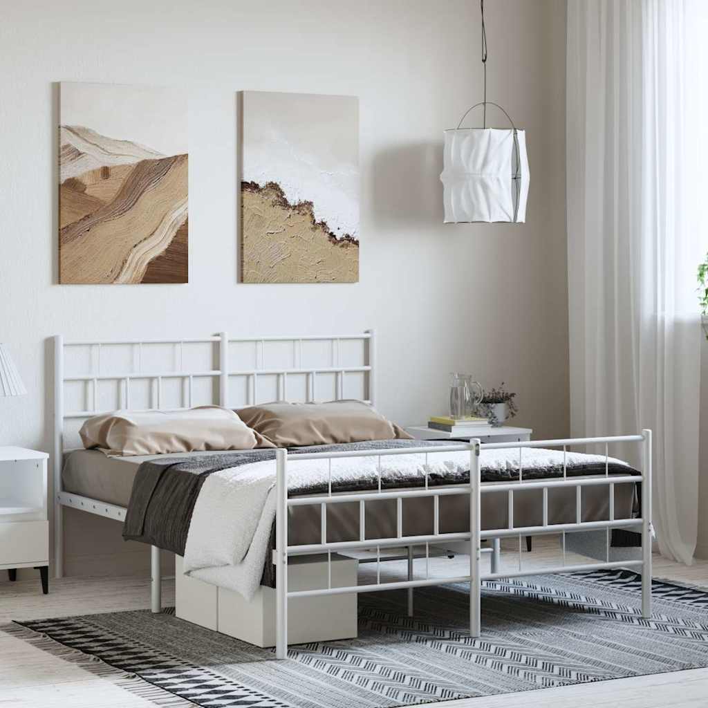 Metal Bed Frame Without Mattress 183X203 Cm King