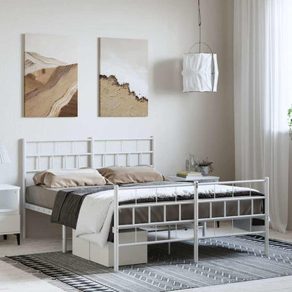 Metal Bed Frame Without Mattress 183X203 Cm King