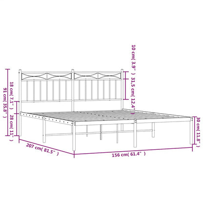 Metal Bed Frame Without Mattress