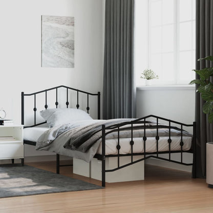 Metal Bed Frame Without Mattress 183X203 Cm King