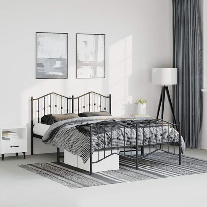 Metal Bed Frame Without Mattress 183X203 Cm King