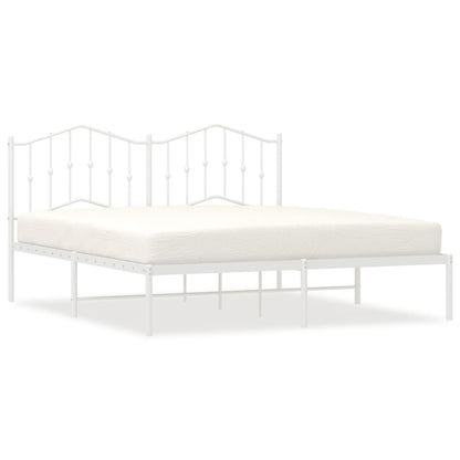 Metal Bed Frame Without Mattress 183X203 Cm King