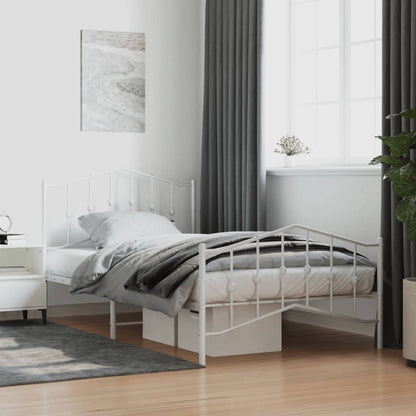 Metal Bed Frame Without Mattress 183X203 Cm King