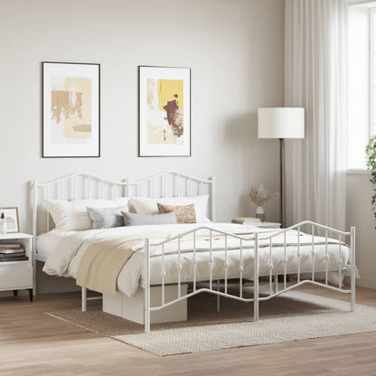 Metal Bed Frame Without Mattress 183X203 Cm King