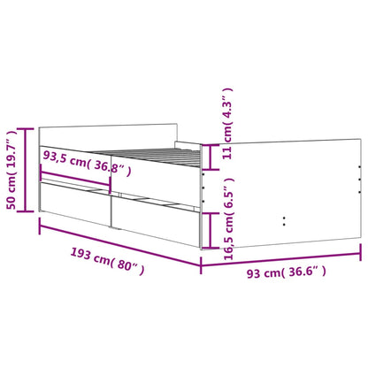 Bed Frame With Drawers Without Mattress