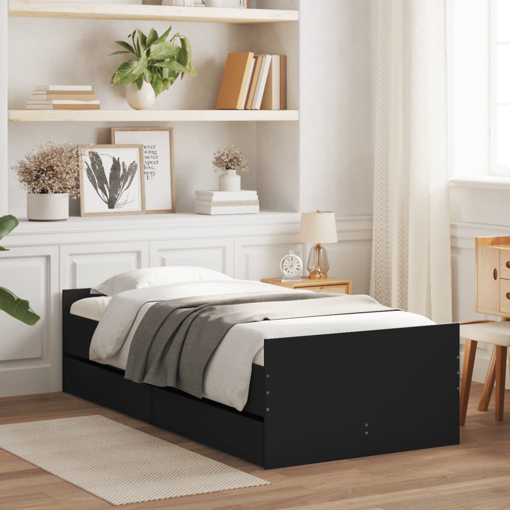 Bed Frame With Drawers Without Mattress