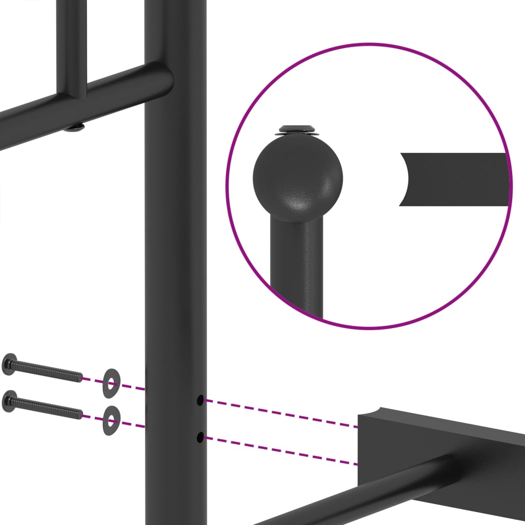 Metal Bed Frame Without Mattress King Single