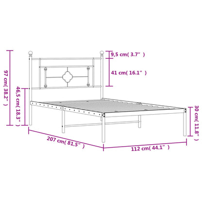Metal Bed Frame Without Mattress King Single