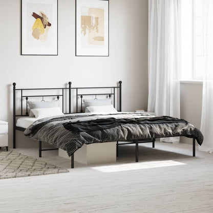 Metal Bed Frame Without Mattress King Single