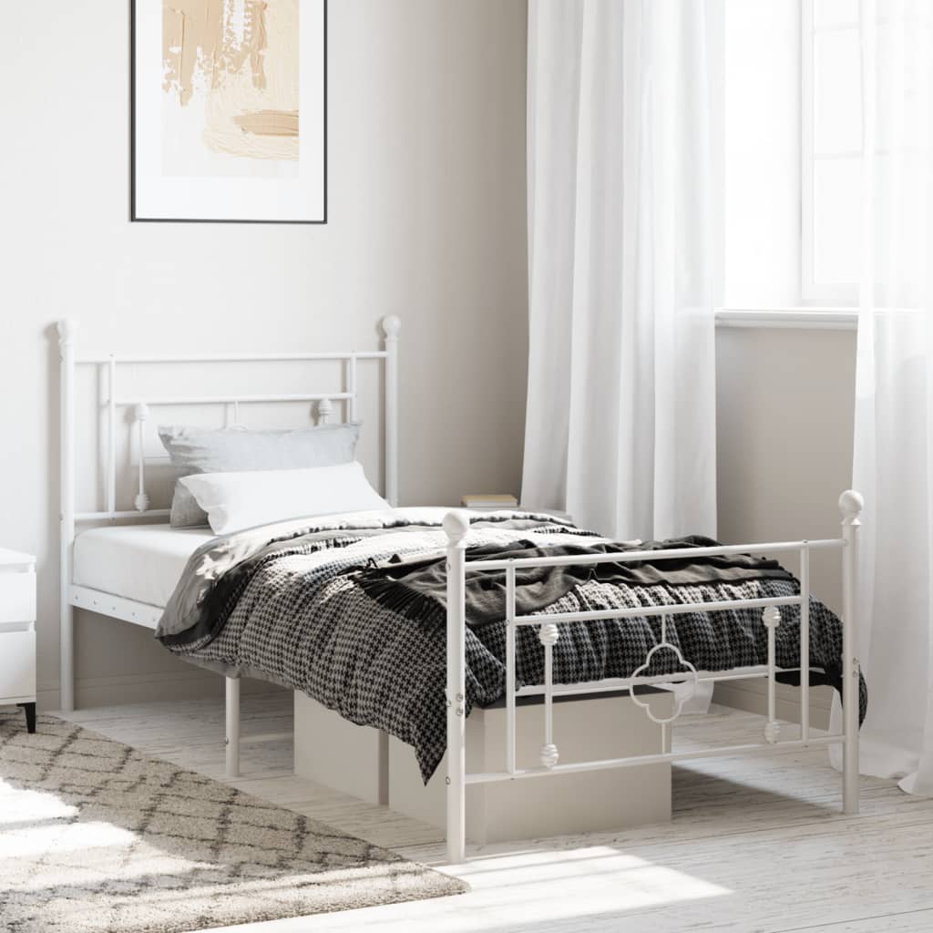Metal Bed Frame Without Mattress King Single