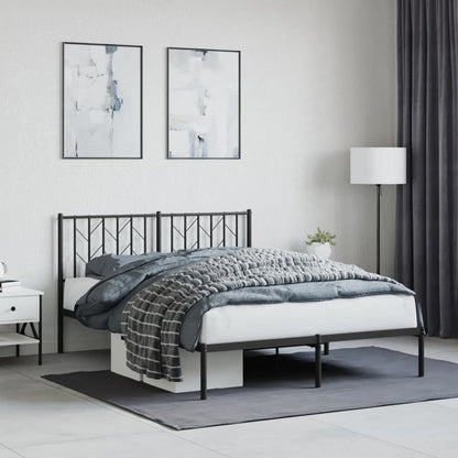 Metal Bed Frame Without Mattress With Footboard