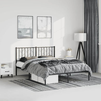 Metal Bed Frame Without Mattress With Footboard