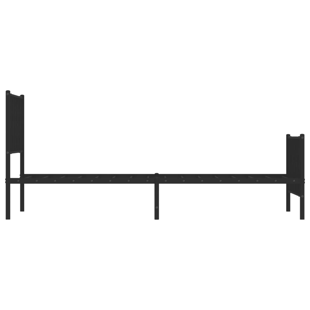 Metal Bed Frame Without Mattress With Footboard