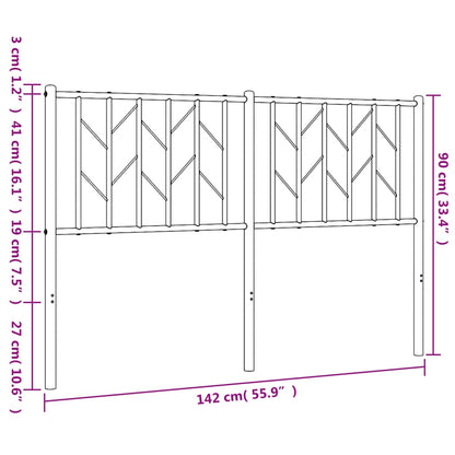 Metal Headboard 137 Cm Double