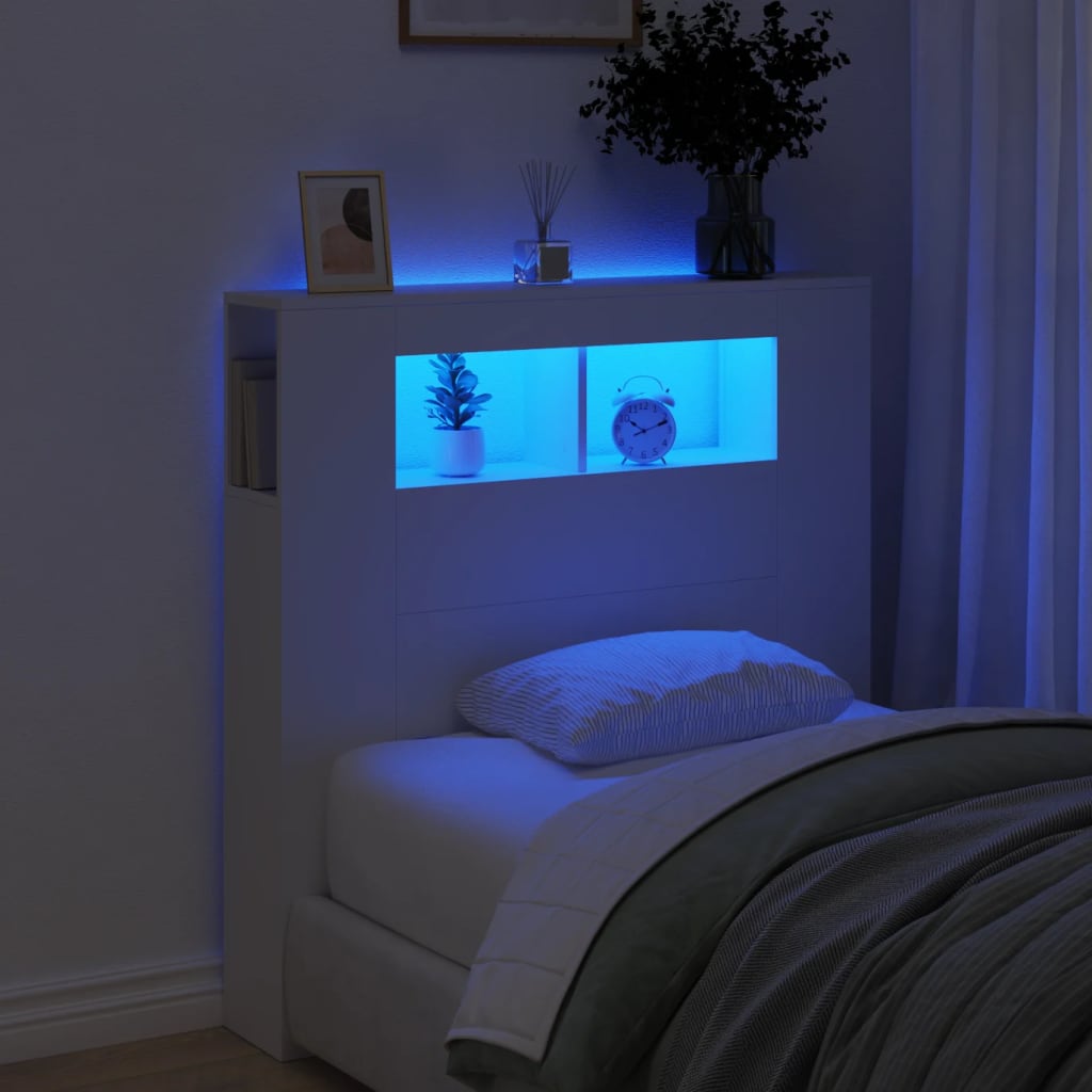 Led Headboard 100 Cm Engineered Wood