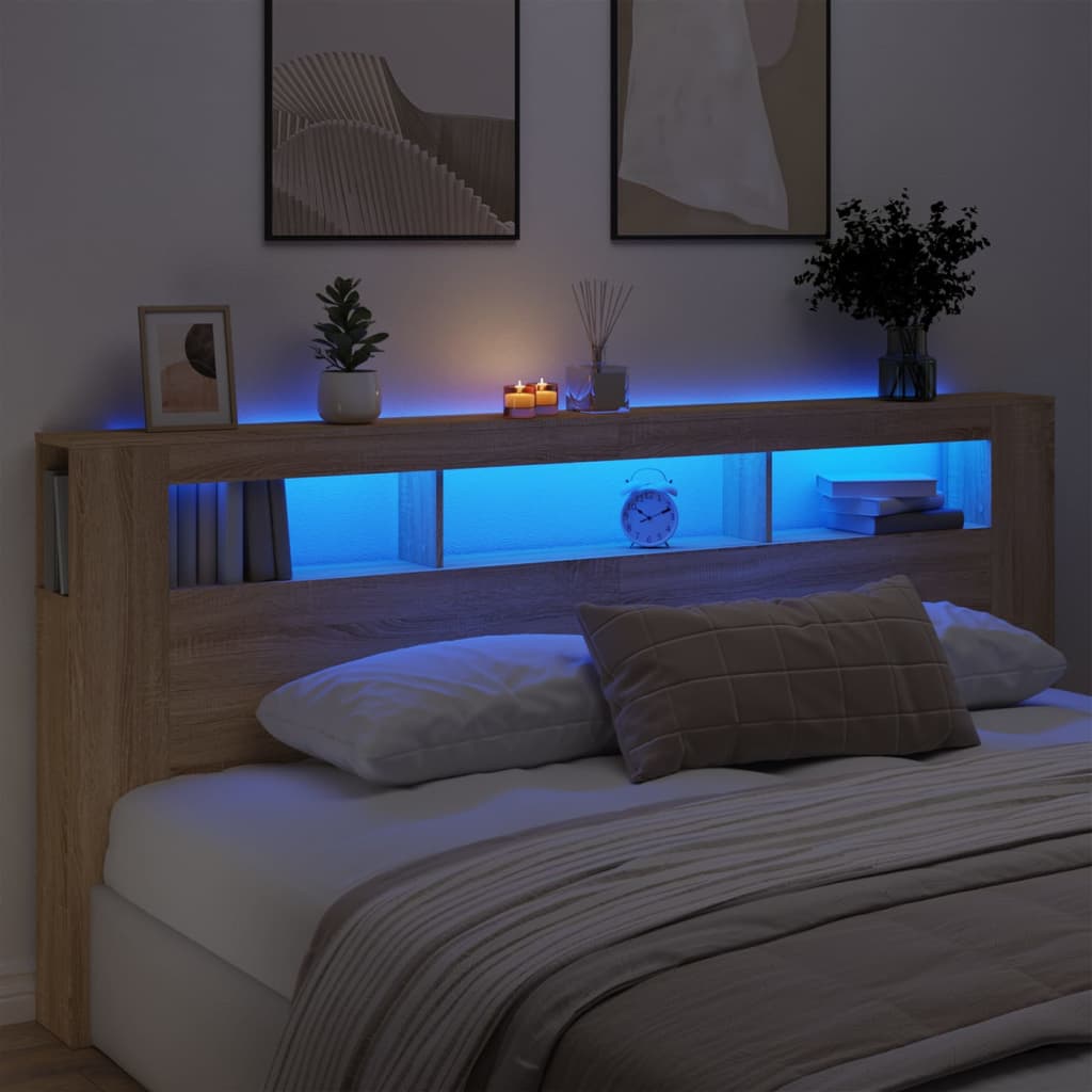 Led Headboard 100 Cm Engineered Wood
