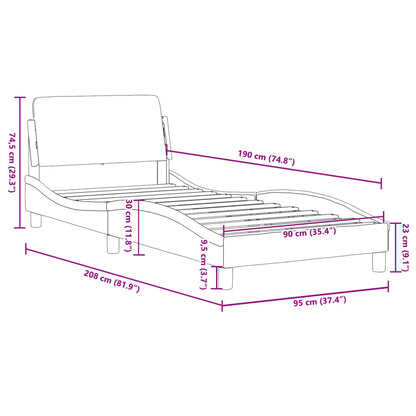 Bed Frame &quot;Dover&quot; Velvet