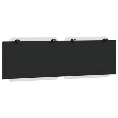 Headboard Cushion &quot;Zadar&quot; White And Black 152 Cm Queen Faux Leather
