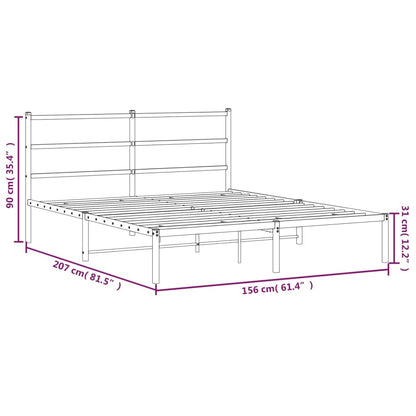 Metal Bed Frame Without Mattress