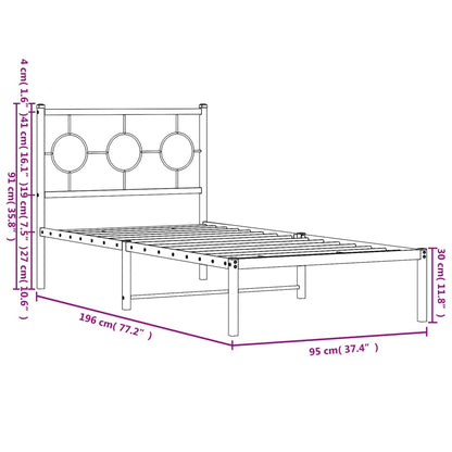 Metal Bed Frame Without Mattress