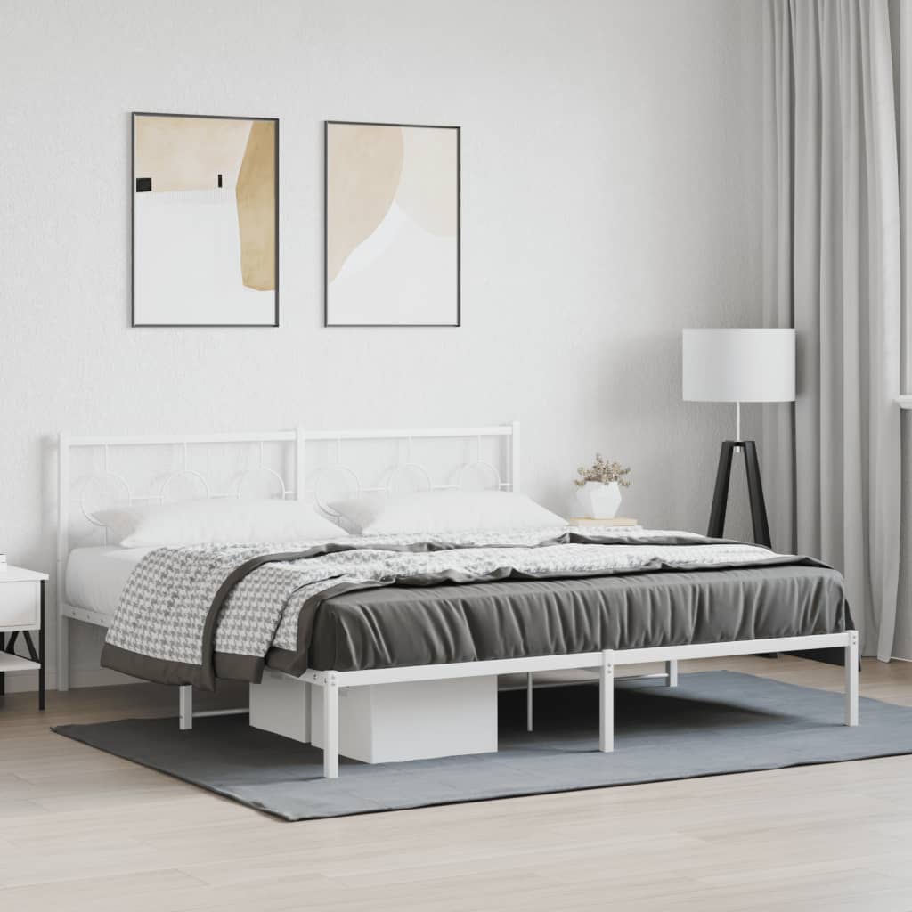 Metal Bed Frame Without Mattress