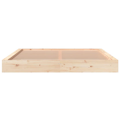 Bed Frame Without Mattress 183X203 Cm King Solid Wood Pine
