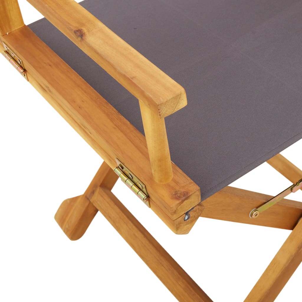 Folding Director Chairs 2 Pcs  Fabric