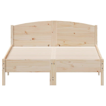 Bed Frame Without Mattress Solid Wood Pine