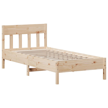 Bed Frame Without Mattress Solid Wood Pine