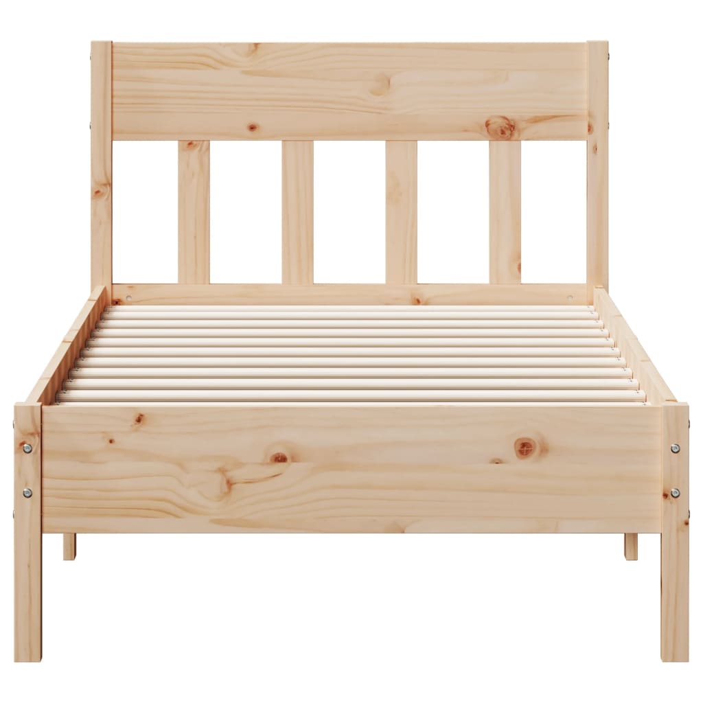 Bed Frame Without Mattress Solid Wood Pine