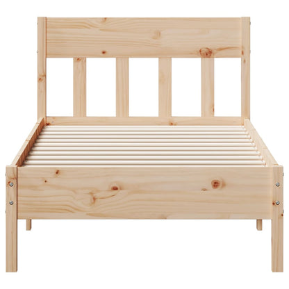 Bed Frame Without Mattress Solid Wood Pine