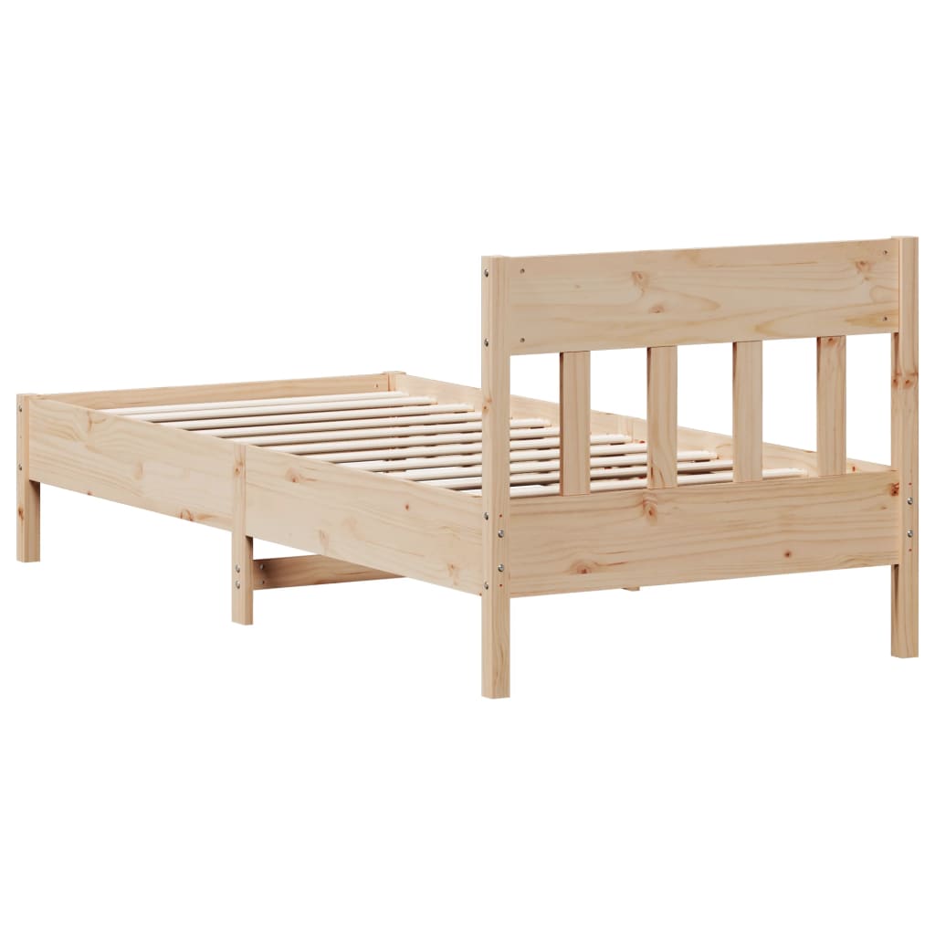 Bed Frame Without Mattress Solid Wood Pine