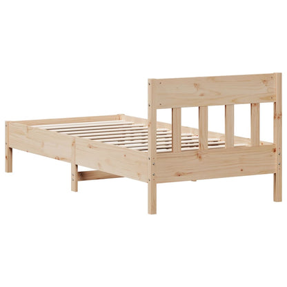 Bed Frame Without Mattress Solid Wood Pine