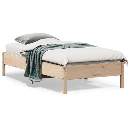 Bed Frame Without Mattress Solid Wood Pine