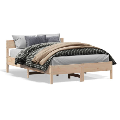Bed Frame Without Mattress Solid Wood Pine