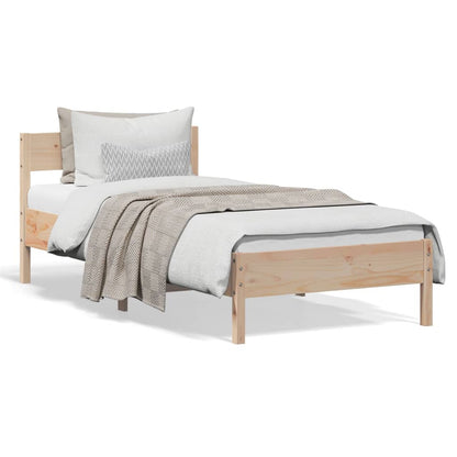 Bed Frame Without Mattress Solid Wood Pine