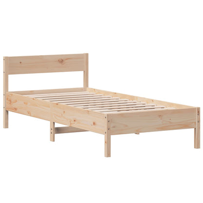 Bed Frame Without Mattress Solid Wood Pine