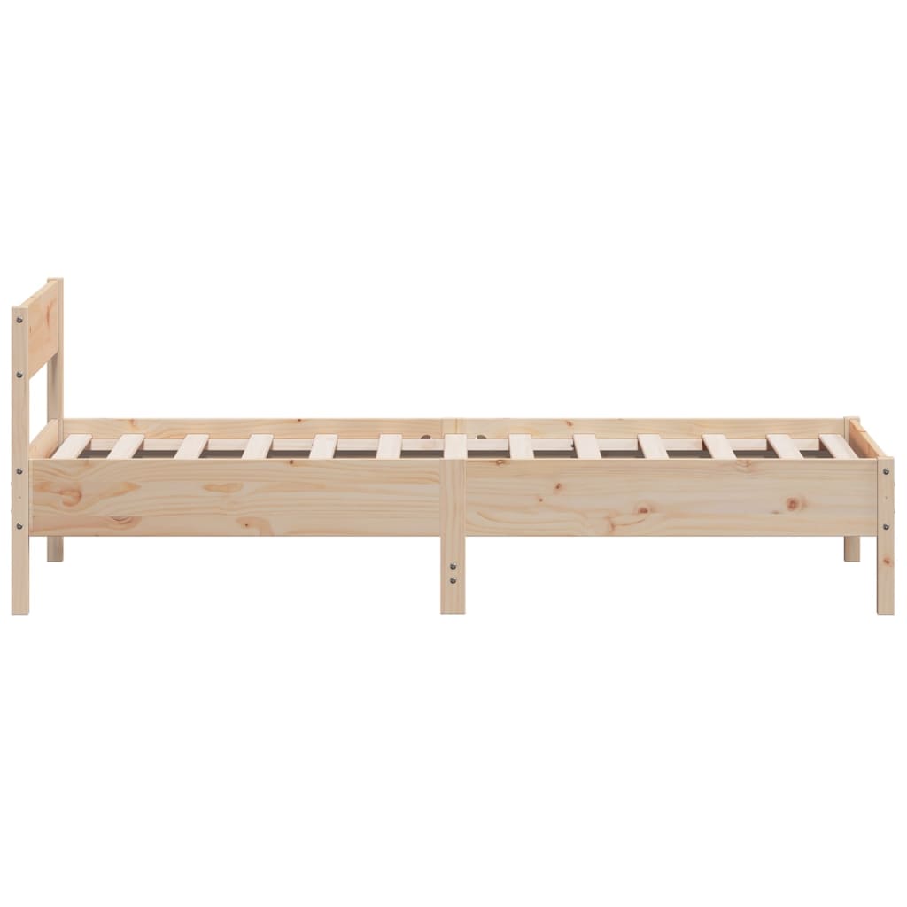 Bed Frame Without Mattress Solid Wood Pine