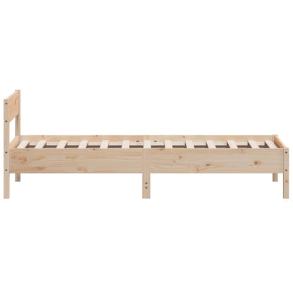 Bed Frame Without Mattress Solid Wood Pine