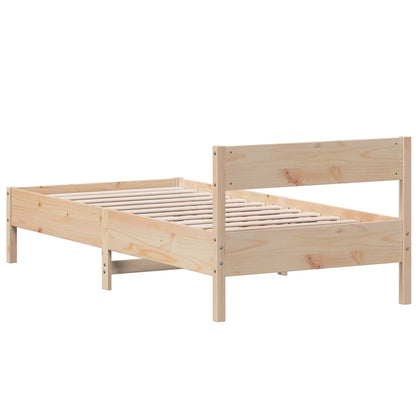 Bed Frame Without Mattress Solid Wood Pine