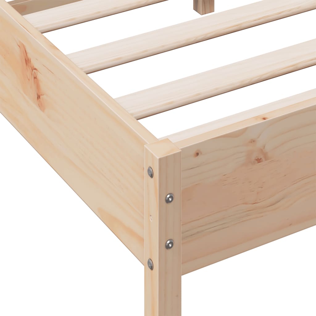 Bed Frame Without Mattress Solid Wood Pine