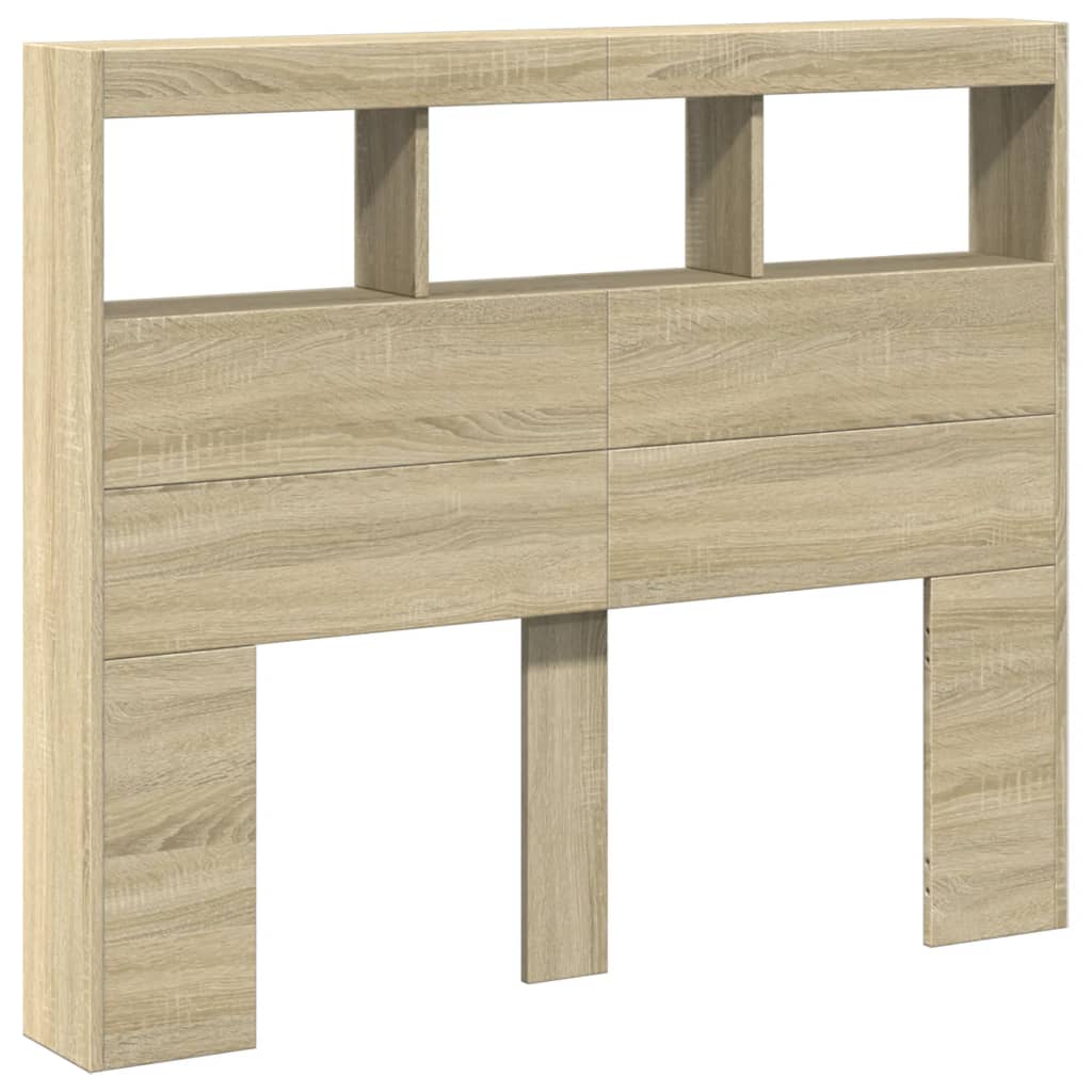 Headboard Cabinet With Led 120 Cm