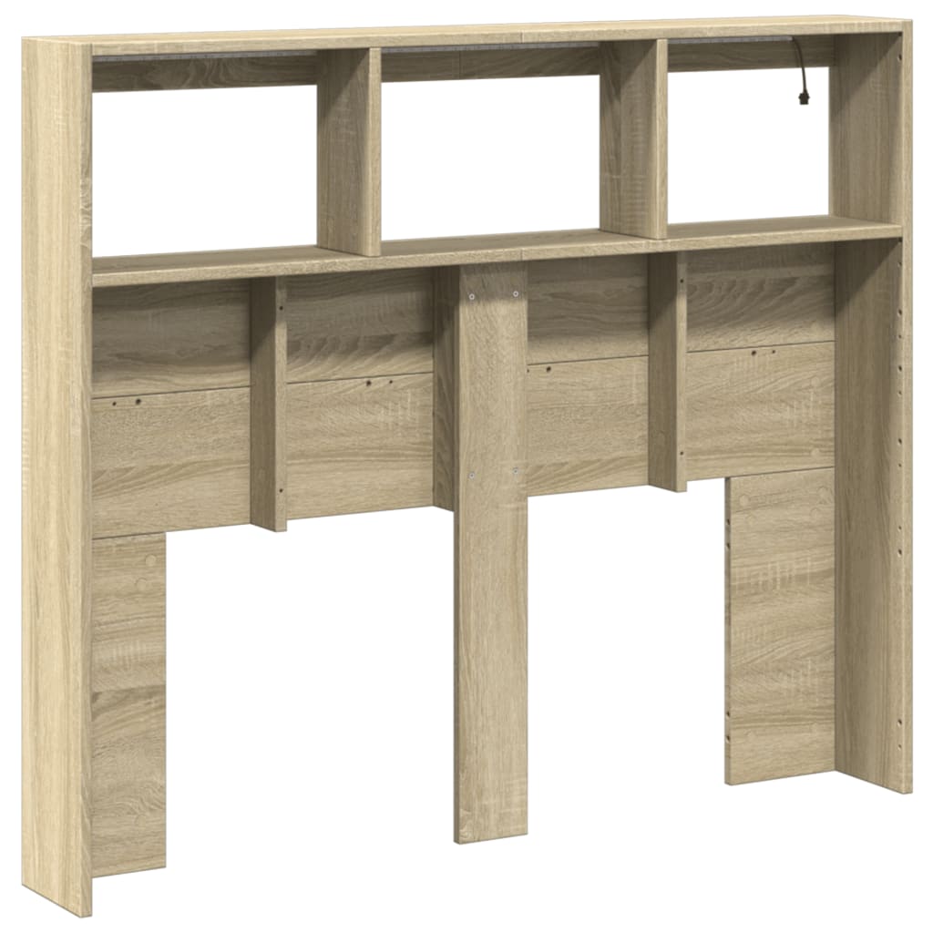 Headboard Cabinet With Led 120 Cm