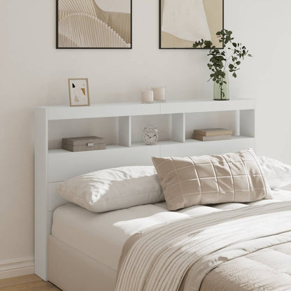 Headboard Cabinet With Led 120 Cm