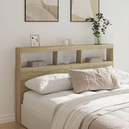Headboard Cabinet With Led 120 Cm
